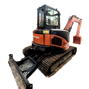 Mini-excavatrice Hitachi Zx50u zx50 de 5 tonnes, d'origine japonaise, d'occasion, excavatrice hydraulique en stock, certifiée CE, moteur Yanmar - Product Image 2