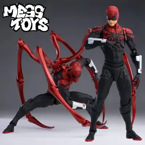Nuova Action Figure di <span class=keywords><strong>Spider</strong></span>-<span class=keywords><strong>Man</strong></span> MessToys in PVC Scala <span class=keywords><strong>1</strong></span>:12 Confezione Originale Nero Rosso Giocattolo Regalo per Bambini - Product Image 6