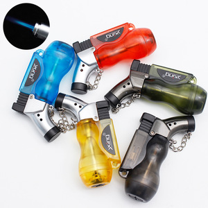 Briquet à jet de flamme réglable <span class=keywords><strong>rechargeable</strong></span> au <span class=keywords><strong>gaz</strong></span> butane visible, <span class=keywords><strong>mini</strong></span> bouteille de vin créative - Product Image 2