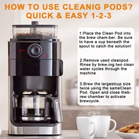 Tablettes effervescentes écologiques pour détartrage et nettoyage de machine à café, compatibles avec toutes les machines à café, nettoyage en profondeur des taches de calcaire et d'huile