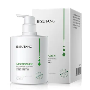 Bisutang lavador facial de espuma, nicotinamida, limpador, atacado, lavagem de rosto para clareamento