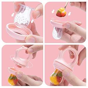 Mangeoire en Silicone sans BPA pour bébé, avec Fruits et légumes frais, jouet de dentition, sucette - Product Image 6