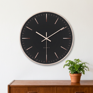 Horloge murale élégante et contemporaine à aiguilles, style antique, en plastique rose, pour école, bureau, salon - Product Image 4