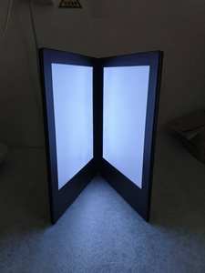 Cubierta de menú LED personalizable RICHSHINING, menú iluminado de PU recargable con 2-4 vistas de iluminación para decoraciones de fiesta - Product Image 6