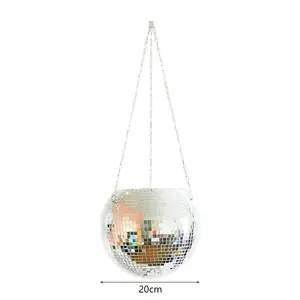 hanging planters for outdoor plants and disco ball decor and air plants holders and disco ball planters