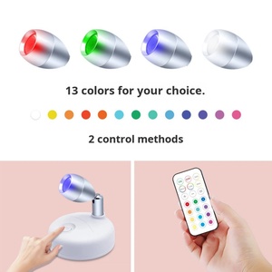 Modern RGB 13-Color LED <b>Wireless</b> Decor Spotlight Adjustable Atmosphere Night <b>Light</b> with Remote Control - Product Image 2