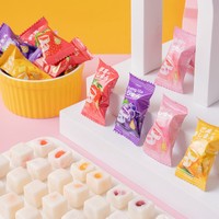 Fabrieksgroothandel Echt Fruit Sap Gevulde Flow Heart Zachte Snoepjes Draagbare Individuele Verpakking Halal Bulk Snoepjes Snack