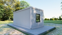 Paquet plat préfabriqué détachable en acier mobile de luxe de 20 pieds pour une utilisation en extérieur avec chambre à coucher Maison conteneur préfabriquée