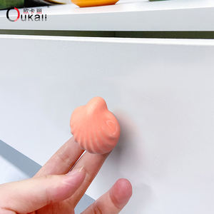 Kenop Lemari Anak Oukali, Gagang Furnitur Warna-warni Bentuk Bintang Laut Lucu, Kenop Keramik Mewah untuk Lemari Kamar Tidur - Product Image 4