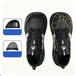 Chaussures de sécurité à embout en acier à bout large, adaptées aux pieds larges, chaussures de travail d'été, nouveau design, chaussures de sport légères avec semelle en EVA - Product Image 1