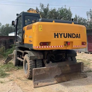Hyundai 210W-7 d'occasion, vente chaude, 21 tonnes, best-seller, excavatrice d'occasion, fabrication originale en Corée du Sud, excavatrice sur pneus Hyundai 210w-7 - Product Image 3