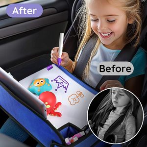 Free sample Foldable Travel Tray Durable Kids, Toddler, Baby Play Space and Snack <b>Desk</b> for Airplane Travel - Product Image 2