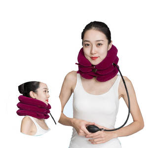 Dispositivo de tracción para cuello <span class=keywords><strong>Cervical</strong></span>, Camilla De cuello inflable, cuello crónico y alivio del <span class=keywords><strong>dolor</strong></span> de hombros, cuello <span class=keywords><strong>Cervical</strong></span> Brace Collar - Product Image 1