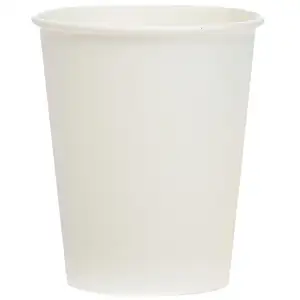 Cheap Wholesale 6 Oz Round Shape Compostable Disposable White Paper Cups For Coffee Tea Water Milk Beverage