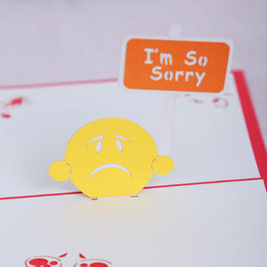 Tarjeta de Felicitación 3D Estéreo de Papel, Tarjeta de Apología, Lo Siento Tanto, Impresa con UV - Product Image 6