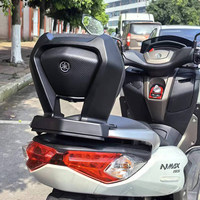 Nouveau siège arrière en alliage d'aluminium pour moto Yamaha NMAX155 avec support lombaire - Installation non destructive