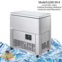 Meilleure vente de blocs commerciaux en acier inoxydable à 8 réservoirs Machine de fabrication de blocs de glace à neige continue