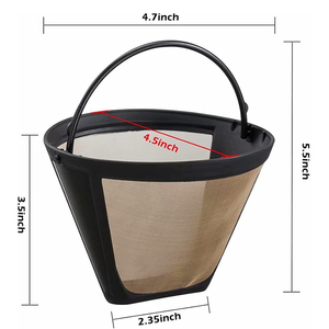 Vàng-tone vĩnh viễn 80 lưới lọc cà phê 12-Cup cho Máy pha cà phê - Product Image 2