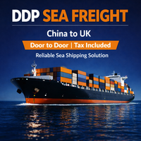 Fret maritime LCL+Express Chine vers le Royaume-Uni, expédition de bonbons et de confiseries, DDP porte-à-porte, taxes incluses, 30-45 jours, assurance, Chaojitu Logistics