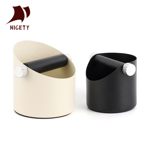 Attrezzi Professionali per Baristi, Accessori per Espresso, Contenitore per Fondi di Caffè in Acciaio Inox con Base Antiscivolo - Product Image 1