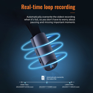 Mini enregistreur vocal porte-clés USB avec lecture MP3, enregistreur numérique de style pendentif pour usage quotidien - Product Image 6