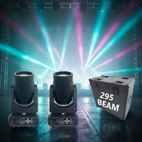 Projecteurs mobiles de qualité supérieure, anneaux halogènes 14R, ampoule 295W, faisceau puissant, lumière blanche chaude, éclairage de scène DJ disco, double prisme