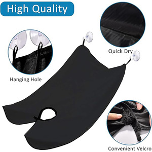 Logo personnalisé Adulte Barbe Rasage Attrape Cheveux Rasage Hommes Barbe Soins <span class=keywords><strong>Barbier</strong></span> Capes Avec Ventouses - Product Image 2