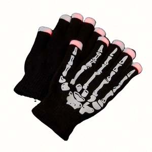 Guantes de Dedo de Esqueleto Luminosos LED para Halloween, Guantes Intermitentes para Fiestas, para Uso en Exteriores - Product Image 3