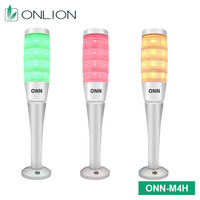 Сигнальная колонна ONN M4H-S, 1 слой, 3 цвета, светодиодная, корпус из алюминиевого сплава, со звуковым сигналом, 48 мм