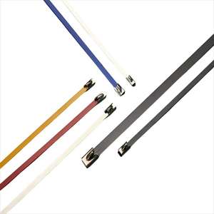 Fascette per cavi autobloccanti in acciaio inossidabile per attrezzatura marina con cinturino fisso in metallo - Product Image 1