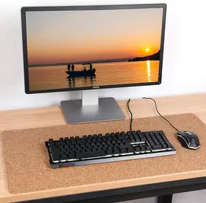 LEECORK Custom Double-Sided Desk Pad Natural Cork Desk Mat Laptop Desktop Keyboard Mat Eco Cork Desk Pad Protector