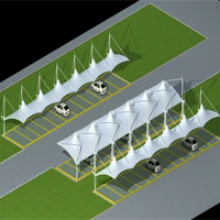 Tente gonflable portative de dôme de structure de membrane de dômes soutenus par air fait sur commande d'usine