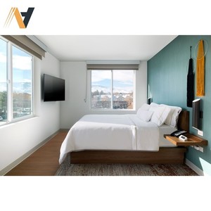 ชุดเฟอร์นิเจอร์ห้องนอนไม้ทันสมัยสำหรับโรงแรมและวิลล่า5ดาวเฟอร์นิเจอร์โรงแรม Marriott ปรับแต่งได้สำหรับโรงพยาบาล - Product Image 5