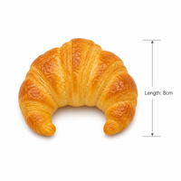 Jouet Squishy Croissant à Remontée Lente, Balle Anti-Stress Réaliste en Forme de Croissant, Jouet Sensoriel Doux pour Enfants et Adultes, Idéal pour le Bureau