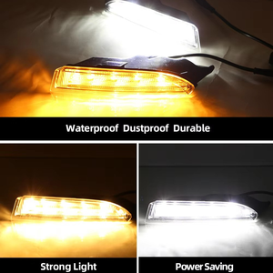 Luz Diurna DRL Blanca con Señal Amarilla para VW Volkswagen Scirocco R Line 2010 2011 <span class=keywords><strong>2012</strong></span> 2013 2014 - Product Image 6