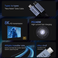 Typ C dual 8K 40Gbps hochgeschwindigkeitsübertragung von PD240W kompatibel mit iph 15 datenkabel bildschirm