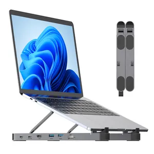 2 in 1 computer portatile mozzo USB C a HDMI Docking Station per MacOS/Win con porta USB 3.0 HDMI PD RJ45