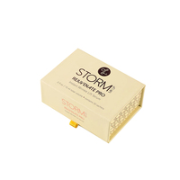 Emballage cosmétique rigide de carton de papier écologique de logo personnalisé avec la fermeture magnétique de doublure d'éponge pour l'huile essentielle et le parfum