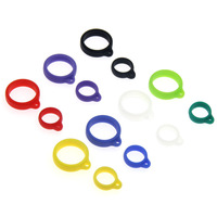 Anneaux de suspension en silicone de 6 mm à 40 mm, boucles, sangles, porte-gobelets pour tasses à thé au lait, style dessin animé, pour usage domestique