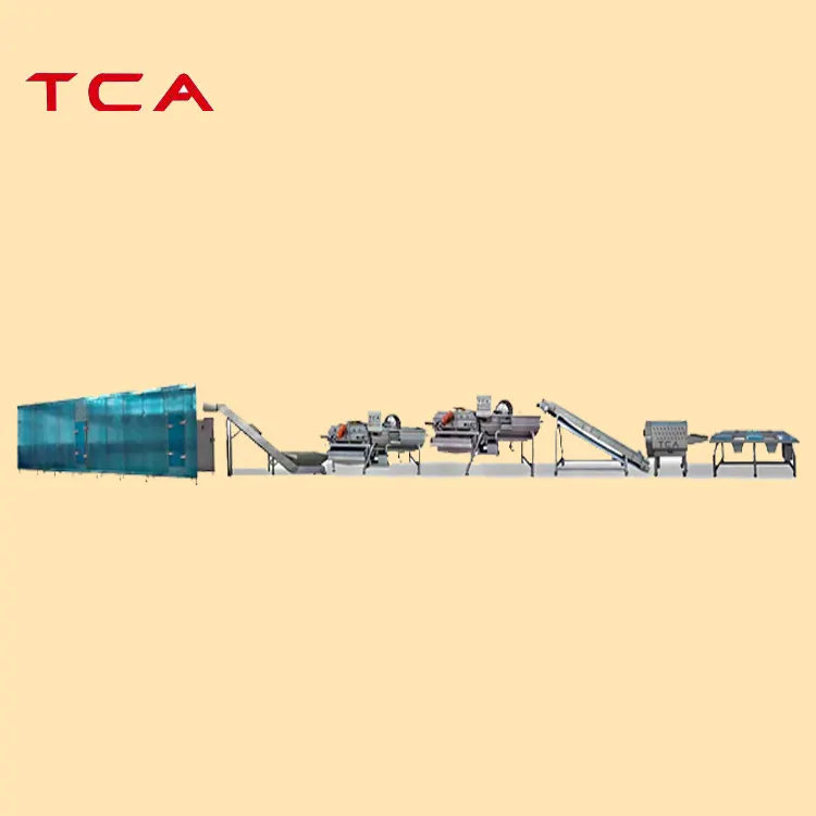 Full Automatic frozen vegetable and fruit washing line broccoli processing machine frozen fruit processing line machinery