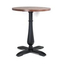 (SP-RT108) Table et chaises de cafétéria, table de cafétéria carrée en bois