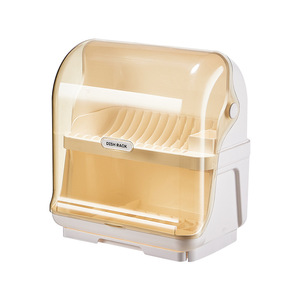 Draining <b>Dish</b> <b>Rack</b> Double Layer With Tray Quick Dry For Kitchen Storage M Size Square Shape - Product Image 4