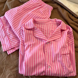 Ensemble Pyjama Personnalisé HUOYOUNG pour Femmes, Vêtement de Nuit en Coton avec Dentelle, 2 Pièces à Carreaux pour la Détente - Product Image 4