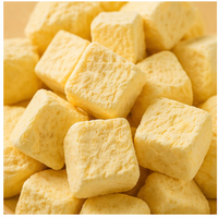 Premium OEM Gefreeze-droogde Durian Monthong Blokjes 100% Natuurlijke Gefreeze-droogde Durian Fruit Snacks Zonder Toegevoegde Suiker Private Label