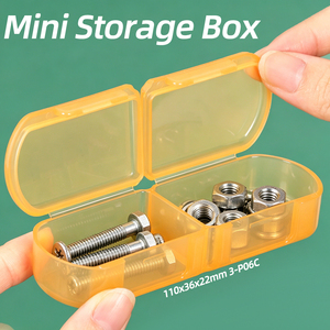 SUNSHING 2 3 4 Compartment Plastic Storage <b>Box</b> Portable Pill Case <b>Small</b> Organizer for Jewelry Craft Beads <b>Small</b> Parts - Product Image 4