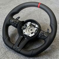Volante de coche modelo M, completamente en cuero con costuras rojas para BMW F10 F20 F30 F31 F90 F12 F13 F92 F93 F26 F48 F49 F35 F44 F45