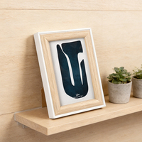 Ensemble de supports muraux pour photos, cadre en bois moderne et simple, 3 tailles différentes, pour chambre à coucher, bureau, décoration murale