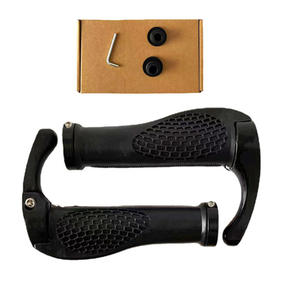 Poignées de guidon ergonomiques en caoutchouc, 25,4 mm, pour vélos de montagne, avec ensemble de poignées auxiliaires en alliage d'aluminium - Product Image 2