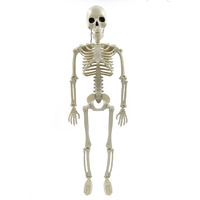 Décoration d'Halloween et de Thanksgiving : Mini-squelette articulé de 40 cm, en plastique, pour festival des fantômes, nouveauté très demandée pour une ambiance effrayante