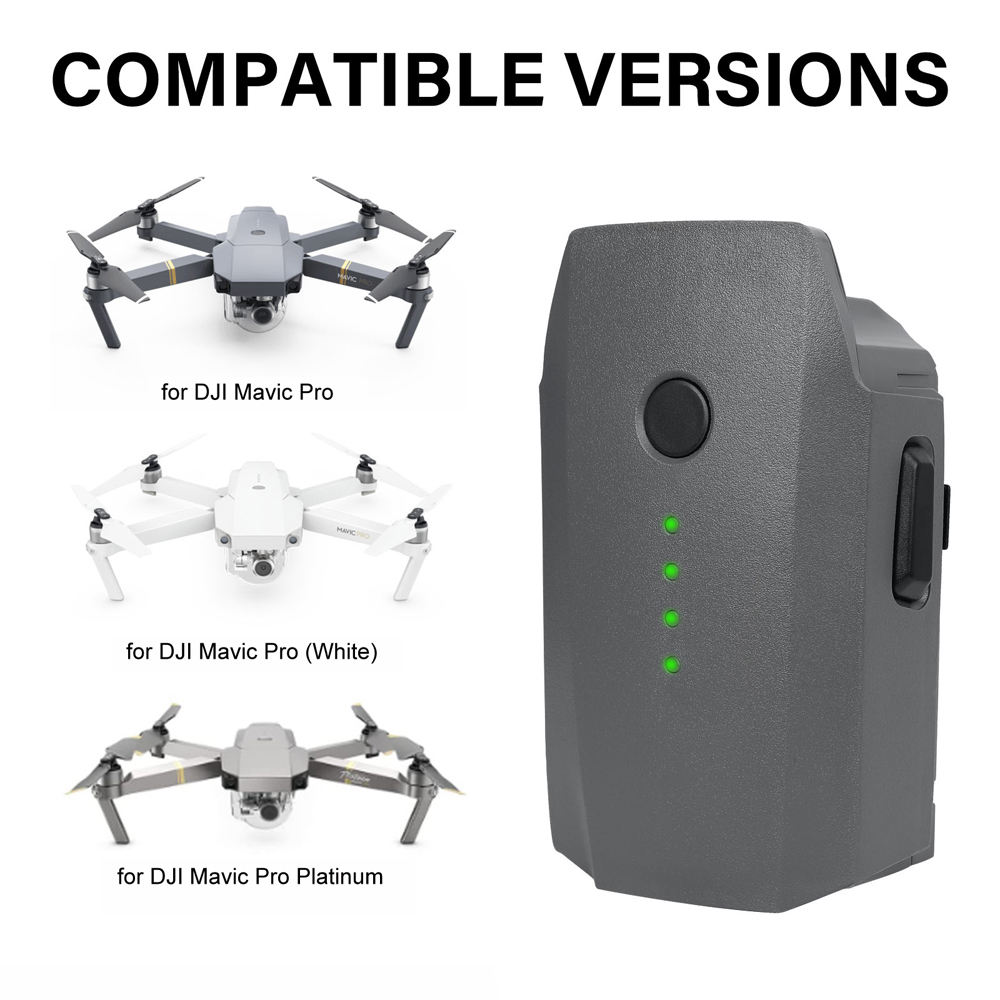 11.4V 3830mAh Intelligent Flight Batteries Camera Drone Extended Replacement Drone Accessories Battery for Drone D JI Mavic Pro